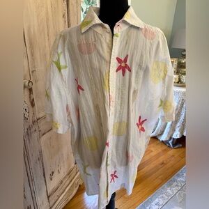 Seaplane Men’s 100% cotton sea ocean print detail. Size XX-Large. Made in USA